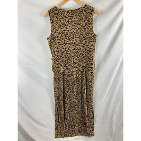 Scarlett Vintage Animal Print Pleated Maxi Dress size 11/12 - Picture 5 of 5